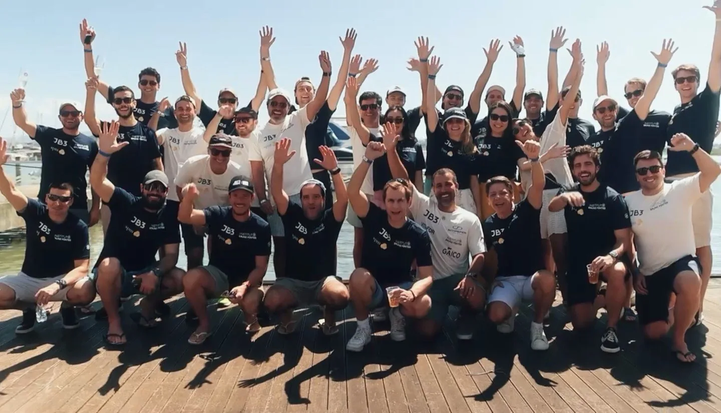Grupo da JB3 Investimentos após Sailing Experience com Bruno Fontes